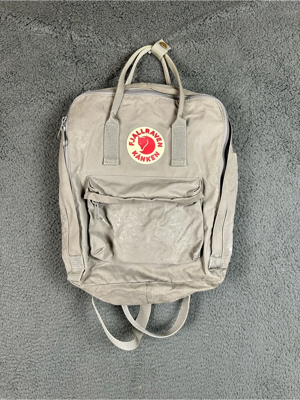 Fjallraven Kanken Classic Backpack Gray 23510 School Travel Daypack Flaw